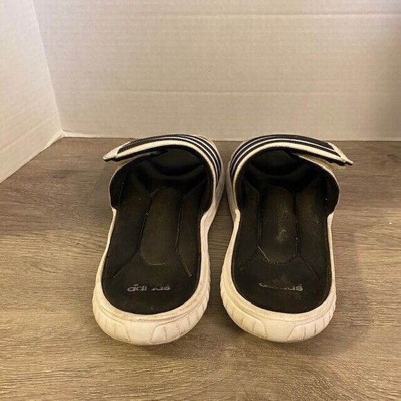 Adidas Sandals Mens Superstar 3G Slides White Adjustable Open Toe G61951 Size 12 - Picture 4 of 6